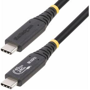 StarTech.com 1m USB4 Kabel, USB-IF Gecertificeerde USB Type-C Kabel, 40Gbps, 240W Power Delivery PD