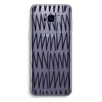 Marrakech Zigzag: Samsung Galaxy S8 Plus Transparant Hoesje