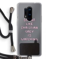Christian Grey: OnePlus 8 Pro Transparant Hoesje met koord