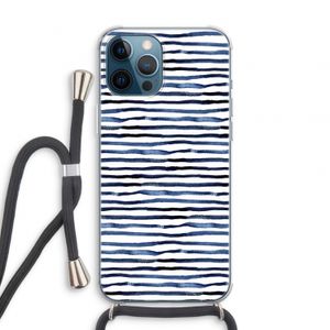Verrassende lijnen: iPhone 12 Pro Transparant Hoesje met koord
