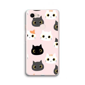 Katten: Google Pixel 3 XL Transparant Hoesje