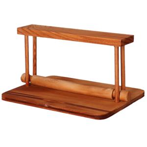 CM Servettenhouder - Rechthoek - hout - bruin - 21 x 17 x 12 cm