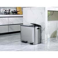 EKO pedaalemmer ecocasa 30+15 l matzilverkleurig