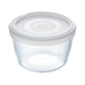 Pyrex Cook and Freeze Ronde Glazen Vershoudschaal met Deksel 0.6L