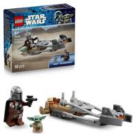 LEGO Star Wars 75436 De Mandalorian en Grogu's Speeder Bike - Speelgoed voor kinderen vanaf 6 jaar - Cadeau-idee