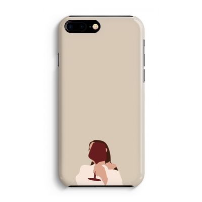 I drink wine: Volledig Geprint iPhone 7 Plus Hoesje
