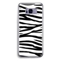 Zebra pattern: Samsung Galaxy S8 Plus Transparant Hoesje