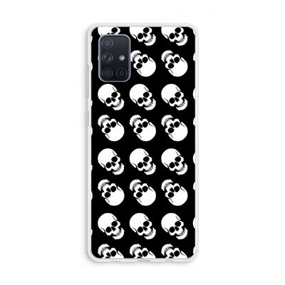 Musketon Skulls: Galaxy A71 Transparant Hoesje