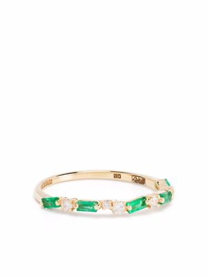 Suzanne Kalan bague en or 18ct sertie d'émeraude et de diamants