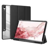 Samsung Galaxy Tab S9 Dux Ducis Toby Tri-Fold Smart Folio Hoesje - Zwart - thumbnail