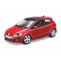 Modelauto Volkswagen Polo 5 - GTI - rood - schaal 1:24 - 23 cm - schaalmodel