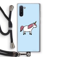 Eenhoorn: Samsung Galaxy Note 10 Transparant Hoesje met koord