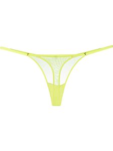 Maison Close string transparent à taille basse - Jaune