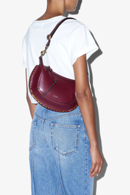Isabel Marant crossbody Oskan Moon PP0003FA-A1C01M burgundy