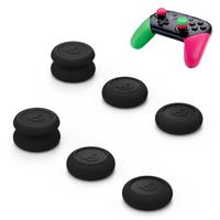 Linker + rechter gamepad Rocker Cap-knop cover voor NS Pro/PS4 (zwart)