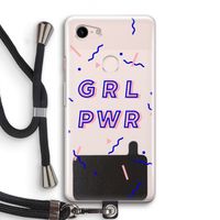 GRL PWR: Pixel 3 Transparant Hoesje met koord