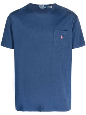Polo Ralph Lauren t-shirt Polo Pony à poche poitrine - Bleu