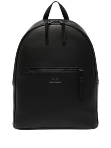 Armani Exchange sac à dos à poches zippées - Noir