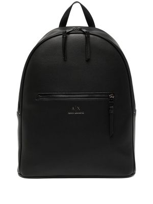 Armani Exchange sac à dos à poches zippées - Noir