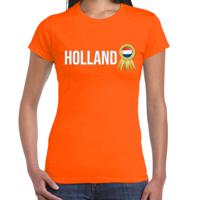 Verkleed T-shirt voor dames - Holland - oranje - voetbal supporter - themafeest - Nederland