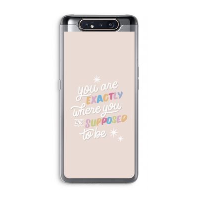 Right Place: Samsung Galaxy A80 Transparant Hoesje