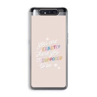 Right Place: Samsung Galaxy A80 Transparant Hoesje