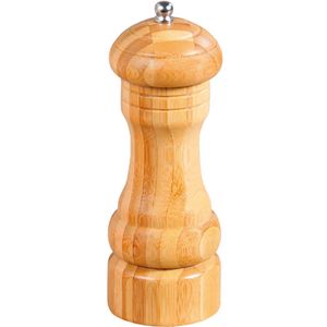 Pepermaler/zoutmaler molen 16 cm van bamboe hout - Peper en zoutstel