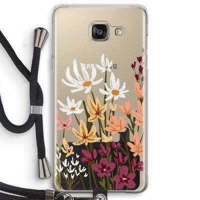 Painted wildflowers: Samsung Galaxy A5 (2016) Transparant Hoesje met koord