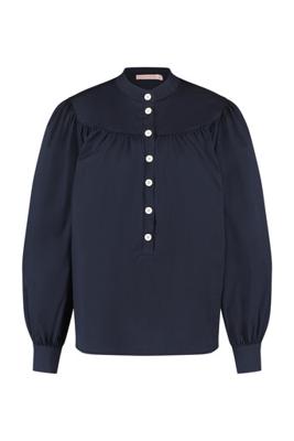 Pep poplin blouse - dark blue - 07062