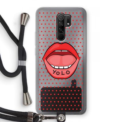 Yolo Denise: Xiaomi Redmi 9 Transparant Hoesje met koord