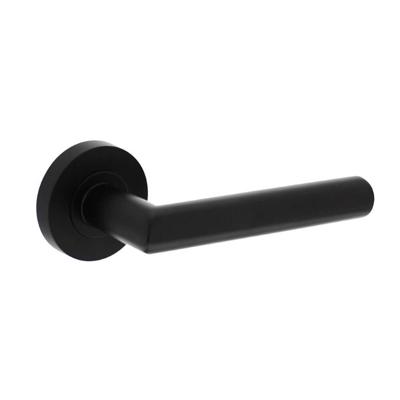 Intersteel Strakke deurklinkBastian op rozet zwart - 0023.169302
