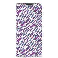 OPPO A54s | A16 | A16s Hoesje met Magneet Feathers Color