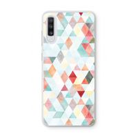 Gekleurde driehoekjes pastel: Samsung Galaxy A70 Transparant Hoesje