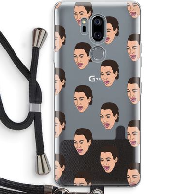 Ugly Cry Call: LG G7 Thinq Transparant Hoesje met koord