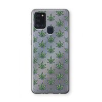 Weed: Samsung Galaxy A21s Transparant Hoesje