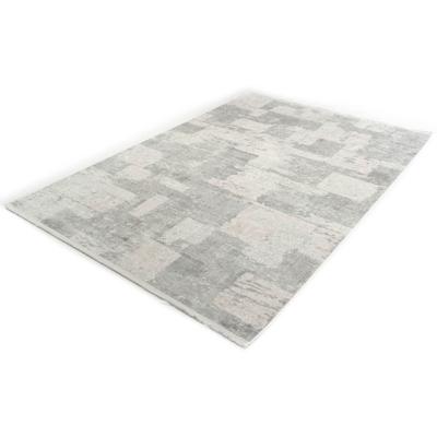 Viscose Vloerkleed - Vintage - Patchwork - Trasor - Grijs-120 x 170 cm