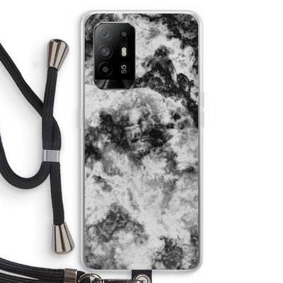 Onweer: Oppo A94 5G Transparant Hoesje met koord