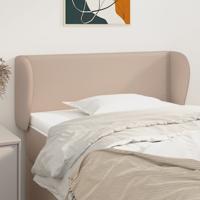Hoofdbord met randen 83x23x78/88 cm kunstleer cappuccinokleur