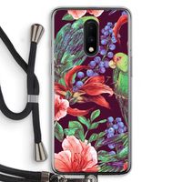 Papegaaien: OnePlus 7 Transparant Hoesje met koord
