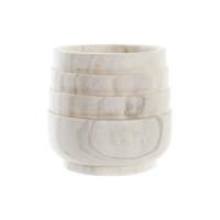 Grondlegger DKD Home Decor Bruin Natuurlijk Vierkant Boho 17 x 17 x 16 cm