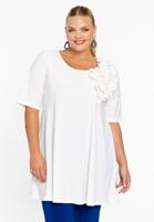 Yoek Tuniek wide bottom CORSAGE | Beige | Maat 42/44