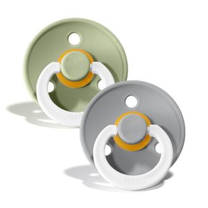 BIBS Glow Fopspeen 6-18 Maanden Sage/Cloud