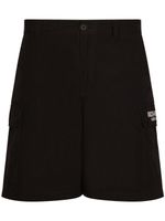 Dolce & Gabbana DGVIB3 logo-embroidered bermuda shorts - Noir