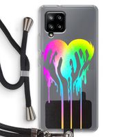 Hold My Heart: Samsung Galaxy A42 5G Transparant Hoesje met koord