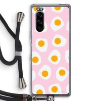 Dancing eggs: Sony Xperia 5 Transparant Hoesje met koord