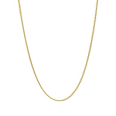 Platte schakelketting - Stainless steel - Goud - 56 - 58 - 60 cm