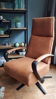 Leren relaxfauteuil met stalen frame - bruin leer - Echt leer, Industrieel, ontdek de vele Leersoorten en Kleuren bij ShopX Leren relaxfauteuil met stalen frame - bruin leer - Echt leer, Industrieel, ontdek de vele Leersoorten en Kleuren bij ShopX