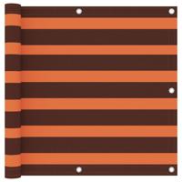 VidaXL Balkonscherm 90x400 cm oxford stof oranje en bruin