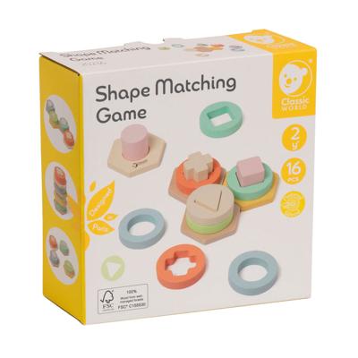 Classic World houten vormen matchen spel