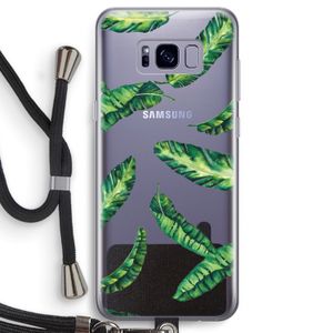 Lange bladeren: Samsung Galaxy S8 Transparant Hoesje met koord